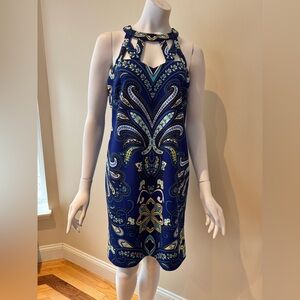 INC International Concepts Blue Paisley Dress